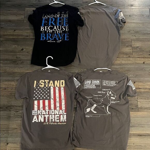 Men's Short Sleeve T-Shirt - Black and Gray - Picture 3 of 5